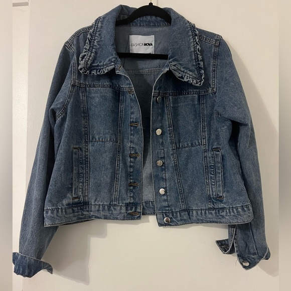 Jean jacket size L (H108) - Picture 1 of 8